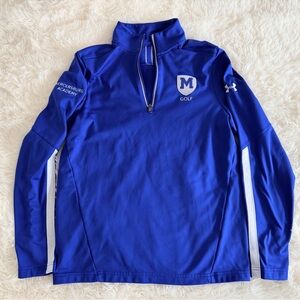 Mercersburg Academy Under Armour Blue Golf Pullover - Size Small